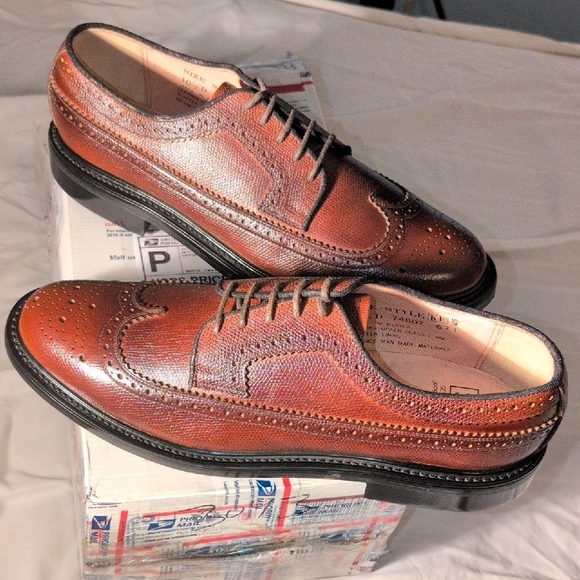 Sears Men\'s Brown Leather Oxfords main image 9